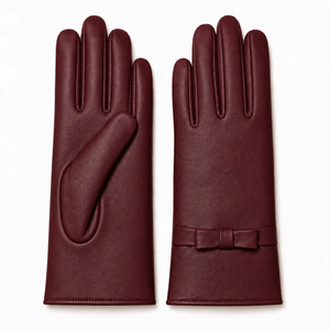 Musterexemplar Hochwertige Maßgefertigte Lederhandschuhe, Weiche Winter-Schafsleder-Touchscreen-Handschuhe in Opernlänge zum Autofahren - Product Image 4