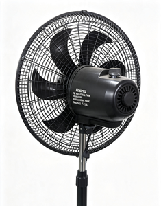 Rising 18–28.9 In Oscillating Pedestal <b>Fan</b> With Adjustable Height And 5 Blades For Household Use - Product Image 4