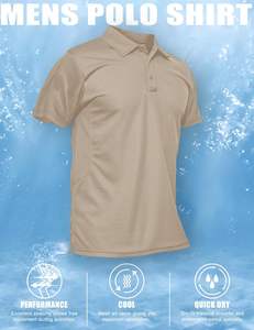 Polos informales de alta calidad OEM a precio de fábrica para hombre, Polo bordado transpirable de secado rápido a granel para Polo personalizado - Product Image 5