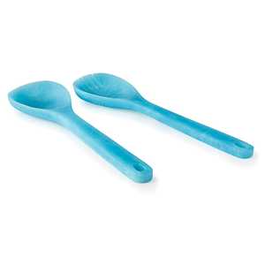 Cuchara de acero inoxidable marrón de buena calidad, juego de cubiertos de servidor de ensalada de estilo americano duradero sostenible, juego de cubiertos de la familia real - Product Image 3