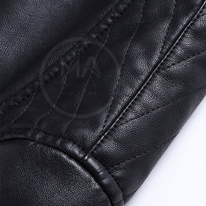 Custom Design <b>Leather</b> <b>Jacket</b> Solid Color <b>Men</b> <b>Leather</b> <b>Jacket</b> Streetwear Breathable <b>Men</b> <b>Leather</b> <b>Jacket</b> - Product Image 6