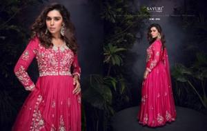 Mrunal Designer Robe moderne Anarkali entièrement cousue avec une belle séquence de broderie pour les fêtes de mariage Tenue de fête - Product Image 4