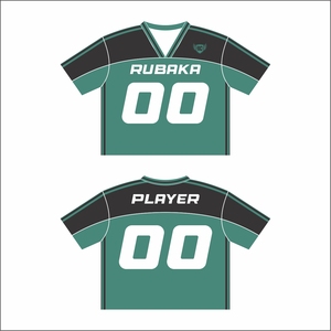 เสื้อถักคอตตอนพิมพ์ลายทางคอวีเสื้อเบสบอลผ้าคอตตอนทรงโอเวอร์ไซส์ - Product Image 2