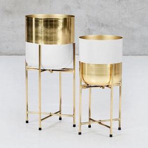 Lot de deux jardinières de balcon à revêtement bleu faites à la main avec support imprimé de logo offre de jardin de vente chaude pour un usage domestique - Product Image 6