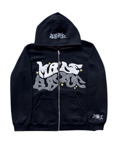 SIBRIN Sudadera con capucha con cremallera estampada de lana de algodón de calidad superior hecha de fábrica ropa de calle de invierno personalizada Sudadera con capucha con cremallera - Product Image 1