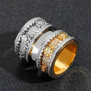 Anillo de moissanita original de Hip Hop de joyería fina de alta calidad Disponible en plata de ley 925 para joyería de moda Unisex - Product Image 1