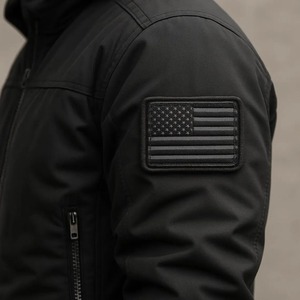 Patch de drapeau américain noir tamisé de haute qualité-Insigne tactique à repasser/coudre sur le moral, patch américain furtif pour vestes, chapeaux, équipement - Product Image 2