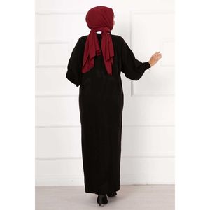 เดรสถักแขนบอลลูนสีดำ - Product Image 3