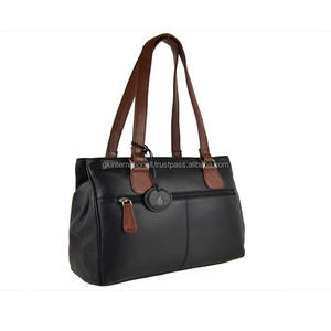 Bolso de mano de gran capacidad para mujer, cartera de mano de gran capacidad con tono de remolque suave, de viaje, de cuero genuino, para primavera, 2023 - Product Image 5