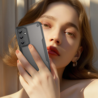Étuis MOF-008 Délicats, Étanche, Antichoc, Finition Mate, Semi-Transparents, Givrés, en TPU+PC Rigide, Couleur Unie, Compatibles Multi-Marques