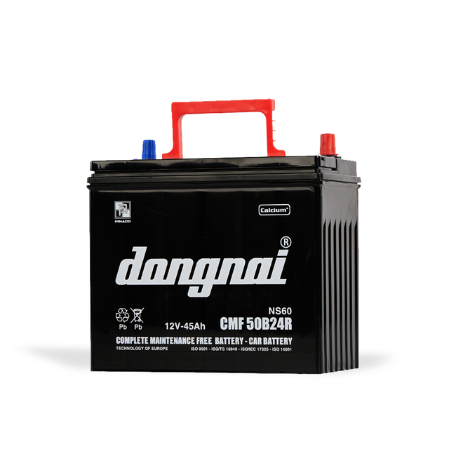 CMF 50B24R High Quality 12V-45Ah Lead Acid Automotive Car Battery Dongnai Sealed Type Maintenance Free High Energy Storage