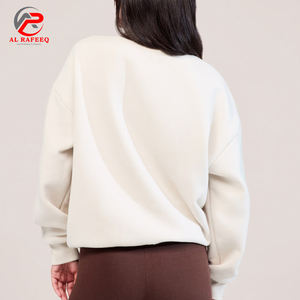 Sudadera de mujer de fabricante personalizado, jersey de cuello alto con media cremallera y ajuste relajado, Jersey holgado de manga larga, sudadera - Product Image 2