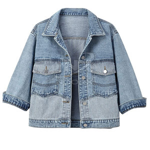 Ropa de invierno de manga larga, Chaquetas vaqueras para mujer, tamaño personalizado, venta al por mayor, Chaquetas vaqueras para mujer - Product Image 1