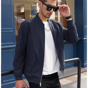 Blousons bombardier grande taille bleu marine pour hommes vêtements de mode en nylon polyester vêtements de rue blousons bombardiers d'hiver chauds pour adultes - Product Image 2