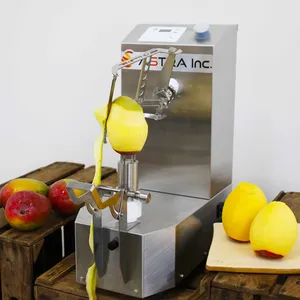 Pelador de frutas eléctrico de acero inoxidable, mangos automáticos, pequeño, alto rendimiento, hecho en Japón