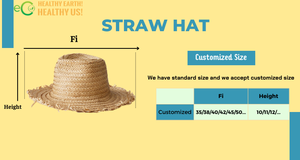 Sombrero de Paja de Verano Eco2go Vietnam, Unisex, Estilo Floppy con Estampado de Flores y Lazo, Ideal para Viajar - Product Image 3