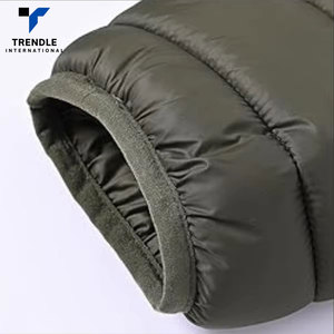 Custom Color Long <b>Thin</b> <b>Men</b> Bubble <b>Jacket</b> with Stand Collar and Front Logo Windproof Fashion Clothing - Product Image 5