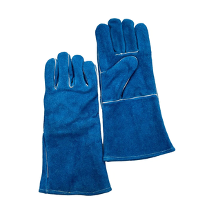 Ropa DE TRABAJO Mejor venta Guantes de soldadura de cuero para la venta en línea 2 Guante de soldadura de fácil ajuste de color sólido pagado a mano - Product Image 5