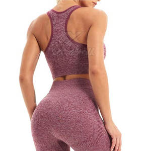 Conjunto de Yoga para Mujer de la Mejor Calidad, Hecho a Medida, Cintura Elástica, Color Sólido, Ropa Deportiva de 2 Piezas - Product Image 5