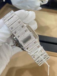 Moda azul VVS Moissanite diamante árabe Dial mecánico automático Hip Iced Out reloj de lujo personalizado hombres moda - Product Image 3