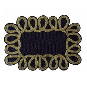 ขายดีจานลูกปัดแก้วแบบแฮนด์เมดสำหรับตกแต่งโต๊ะรับประทานอาหารที่หรูหราเสื่อรองจานสำหรับโต๊ะลูกปัด - Product Image 6