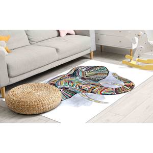 Tapis éléphant : Tapis fin antidérapant à motifs ethniques, tapis doux non tissé - Product Image 5
