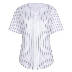 Jersey de béisbol transpirable Ropa deportiva Logotipo personalizado Camiseta de béisbol de secado rápido cómoda de la mejor calidad para mujeres - Product Image 1