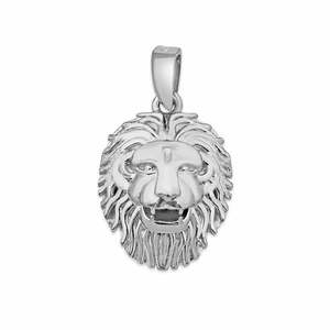 Colgante de Oro Rosa Hecho a Mano con Baño de Rodio, Amuleto del Dios Narasimha con Piedra de Cuarzo - Product Image 2