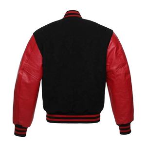 Blouson Bomber Homme de Haute Qualité avec Manches en Laine Véritable, Logo Brodé sur le Devant, Design Écologique 2026 - Product Image 4