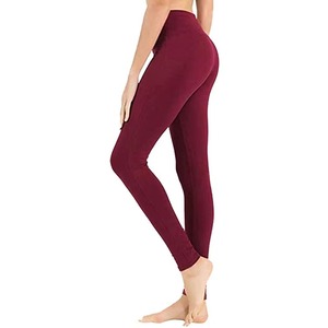 Leggings de Yoga de cintura alta para mujer, piernas rectas de alta calidad, ropa deportiva para entrenamiento en el gimnasio, pantalones deportivos sólidos de pierna recta, activos - Product Image 2