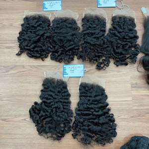 Mega Sale New Product Steamed Fuzz <b>Curly</b> Weft <b>Hair</b> Extension Large Quantity in Stock Ready to Ship Vietnamese - Product Image 5