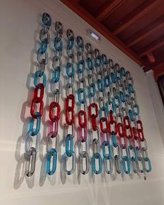 Chaîne en résine de grande taille, maillons de chaîne en résine colorés pour la décoration murale, bricolage, séparateur de pièce et accessoires de rideaux - Product Image 6