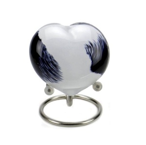 Urna con forma de corazón recubierta de diseño Premium para mascotas y adultos, cenizas de cremación, antideslizantes, decorativas, nuevas urnas de corazón antiguas europeas - Product Image 6