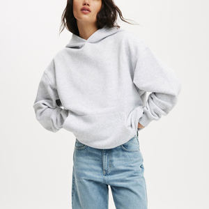 Nouvel arrivage 2025 100% coton sweats à capuche pour femmes anti-boulochage imprimé sur le devant surdimensionné anti-rides respirant Streetwear - Product Image 2