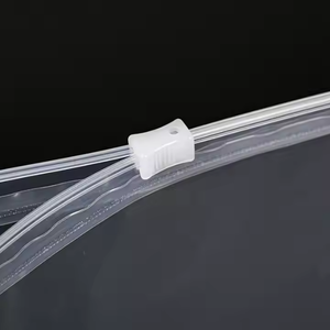 Sacs à fermeture éclair imperméables givrés avec logo personnalisé Sacs en plastique refermables transparents pour l'emballage de vêtements et de chaussures - Product Image 2