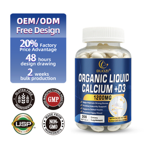 Cápsulas Blandas de Calcio Líquido + Vitamina D3 de Marca Privada OEM, 1200 mg, Suplemento Dietético para la Salud Ósea - Product Image 2