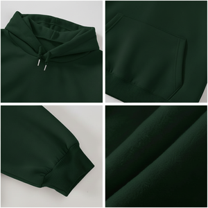 เสื้อฮู้ดลำลองผู้หญิงแบบสวม ไซส์ US  แขนยาว ผ้าบางเบา สีพื้น มีกระเป๋า - Product Image 5