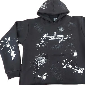 เสื้อฮู้ดผ้าไหมผ้าฝ้าย100% สำหรับผู้ชายดีไซน์เฉพาะสำหรับฤดูใบไม้ร่วงสั่งขั้นต่ำ2ชิ้น - Product Image 1