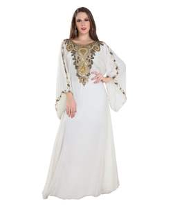 Moroccan Islamic <b>Kaftan</b> <b>Beach</b> Fancy Modern Floor Length Long Sleeve For Women <b>Dress</b> - Product Image 1