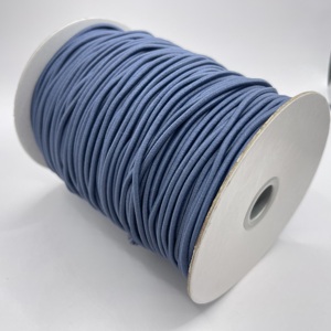 Haute résistance 3 mm bleu ciel rond élastique Polyester corde élastique rond coloré pour vêtements - Product Image 5
