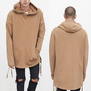 Wholesale Popular <b>Men</b> Baggy Blank Pullover Hoodies Side <b>Pockets</b> <b>Hoodie</b> - Product Image 6