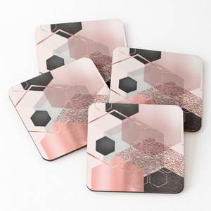 Stylish Custom Shaped <b>Cup</b> Coasters Set Printed Acacia Wood Handcrafted for Home and Office Decoration at SCI - Product Image 1