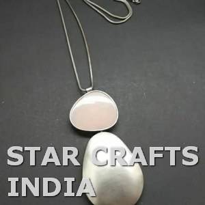 ผลิตภัณฑ์ยอดนิยมสร้อยคอจี้อัญมณีอีพอกซีเรซินไม้สำหรับสร้อยคอชุดเครื่องประดับอัญมณี - Product Image 4