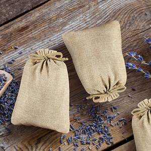 ถุงของขวัญขนาดเล็กถุงผ้ากระสอบที่มีเชือกดึงนำมาใช้ใหม่ได้ถุงปอกระเจาสำหรับงานวันเกิดงานแต่งงานงานปาร์ตี้วันฮาโลวีนเทศกาลคริสต์มาส - Product Image 5