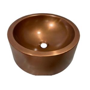 Lavabo de Cobre de Diseño Lujoso y Pulido Brillante para Hoteles, Casas y Villas, Decoración de Baños, Lavabo de Cobre de Forma Ovalada - Product Image 4