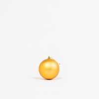 Boules de Noël rondes en plastique doré pailleté, fabriquées à la machine, 2 pièces, 10 cm, décorations suspendues pour arbre de Noël, fabriquées en Italie, Optima Trade Srl