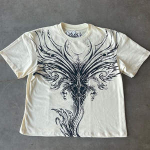 Transpirable News Hombre Ropa Venta al por mayor Deporte Bulk Camiseta informal en blanco 100% algodón, camiseta para hombres, ajuste suelto, ajuste cuadrado impreso - Product Image 5