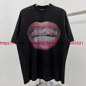 Hip Hop Rock Street Summer T-shirt ample pour hommes T-shirt à manches courtes pour fille Style de couple - Product Image 2