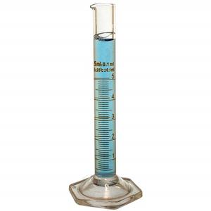 High Quality Borosilicate <b>Glass</b> Hexagonal Base <b>Measuring</b> Cylinders 5ml to 2000ml Capacity with Spout for Scientific Labs - Product Image 4