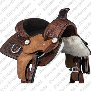 Estilos de logotipo personalizado Material de característica de embalaje Sillín de caballo Superventas Cuero genuino americano Sillín de caballo inglés occidental - Product Image 3